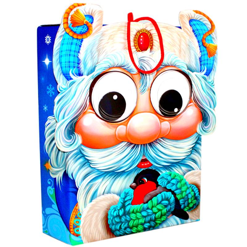 Детский новогодний подарок в картонной упаковке весом 1000 грамм